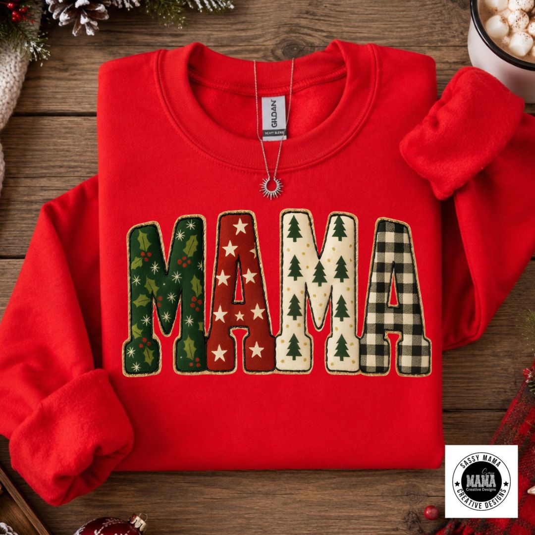 Merry Mama — Holiday Patchwork Edition 🎄❤️✨🤎