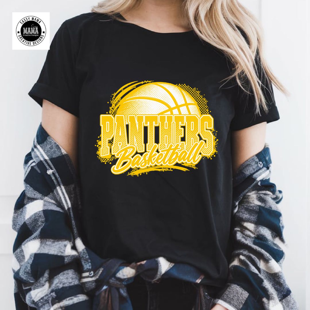 🏀🐾💛 Perry Panthers Basketball — Golden Hoops Edition 🖤🤍