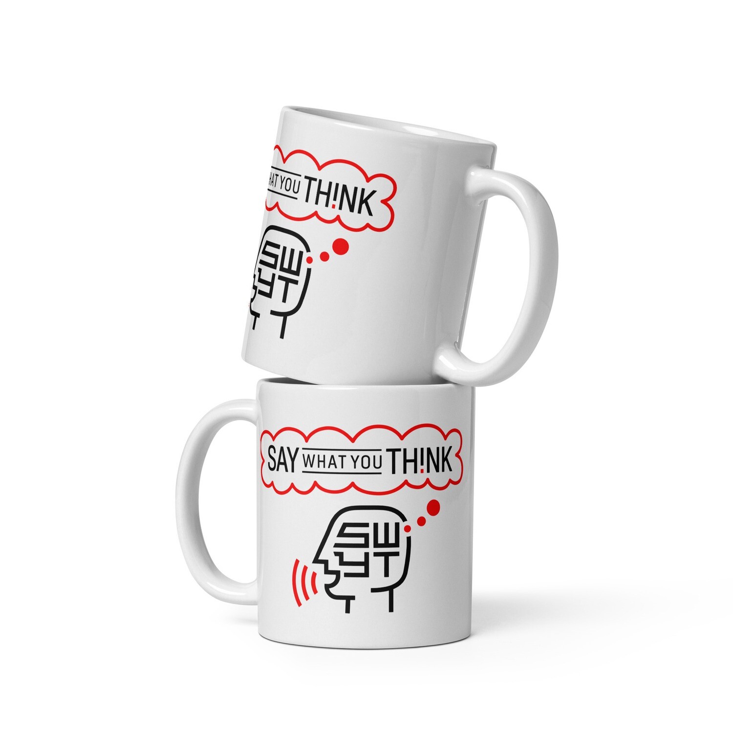 White Glossy Brand Mug