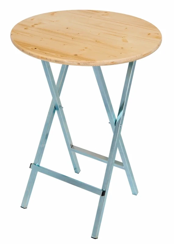 Stehtisch mit 80cm Holzplatte