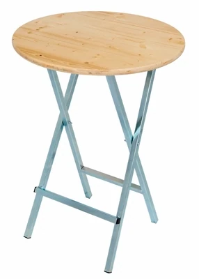 Stehtisch mit 80cm Holzplatte