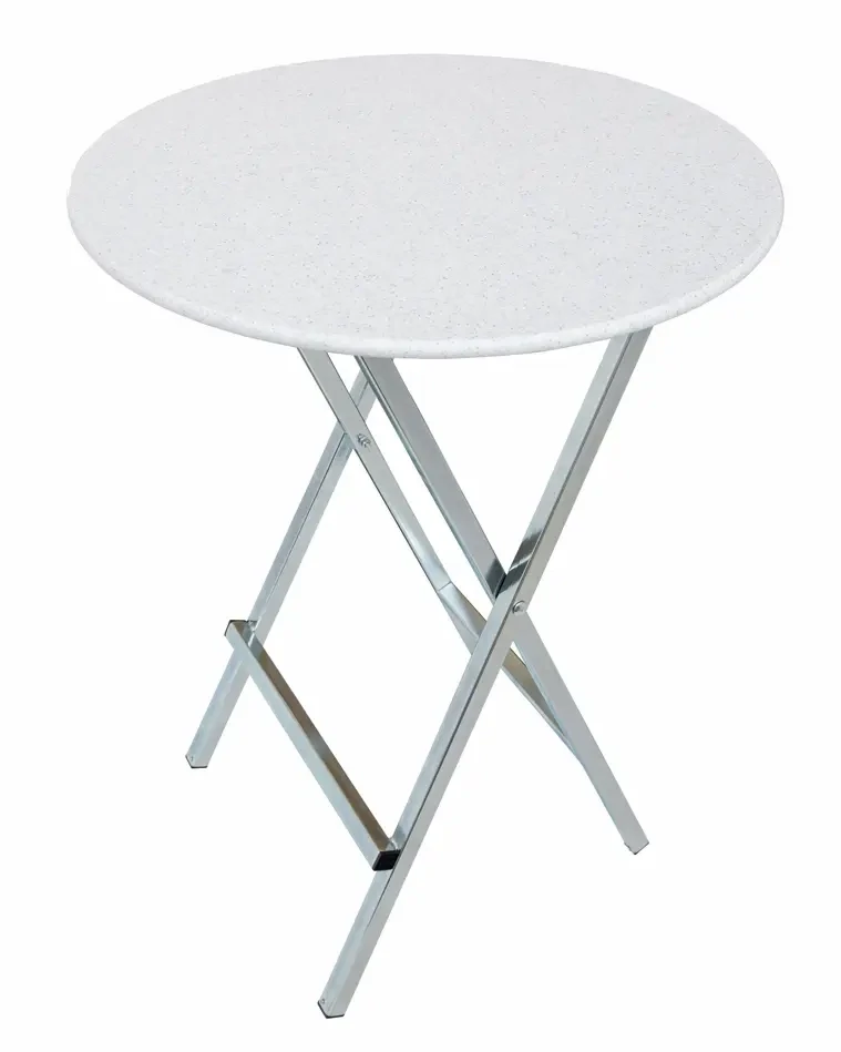 Stehtisch mit Polyethylenplatte hell