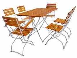Biergartenmöbel Set 120 x 75 cm