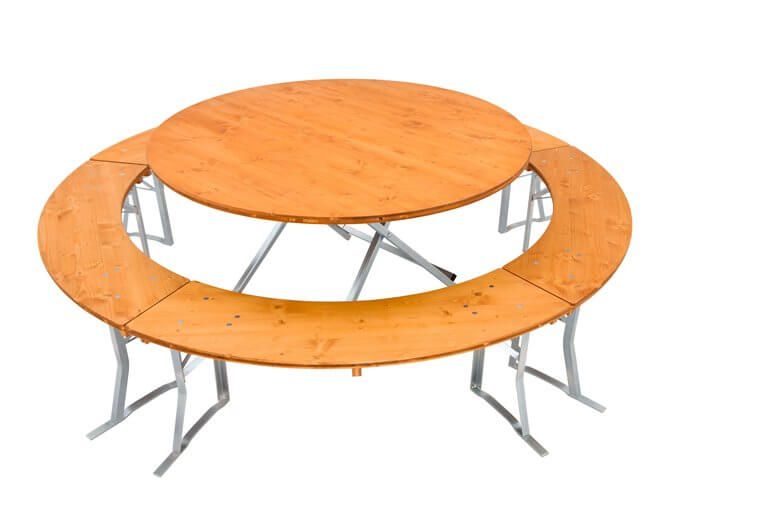 Runde Bierzeltgarnitur 150 cm
