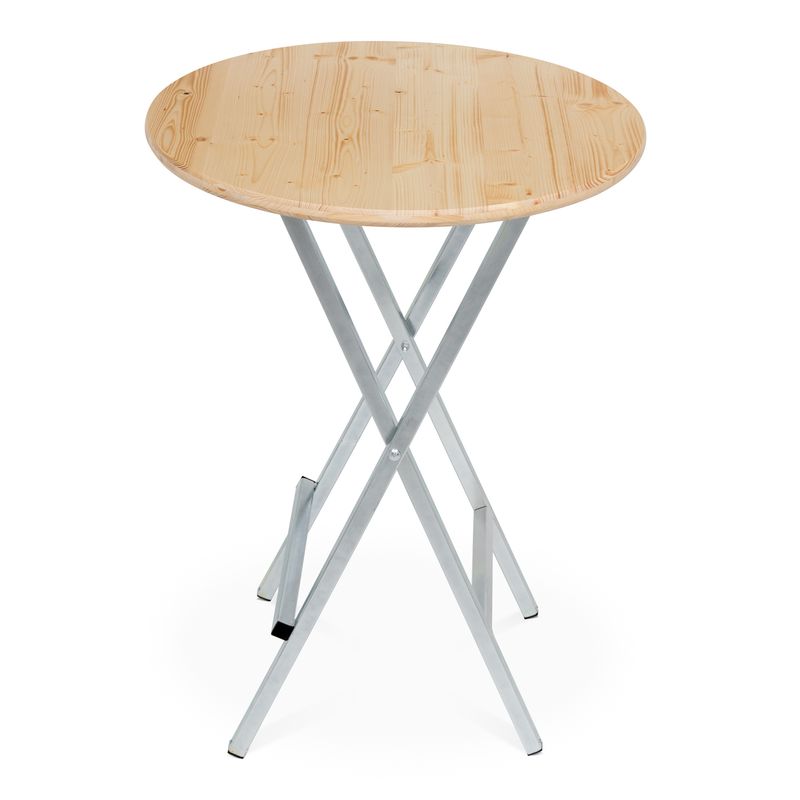 Stehtisch mit 80cm Holzplatte