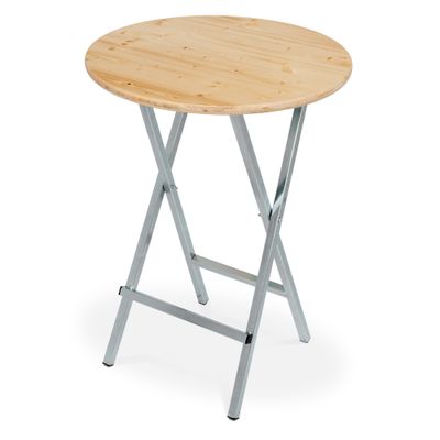 Stehtisch mit 80cm Holzplatte