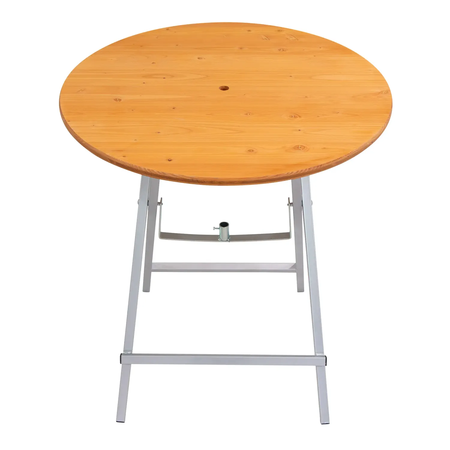 Stehtisch 100 cm Douglasie mit Schirmhalterung