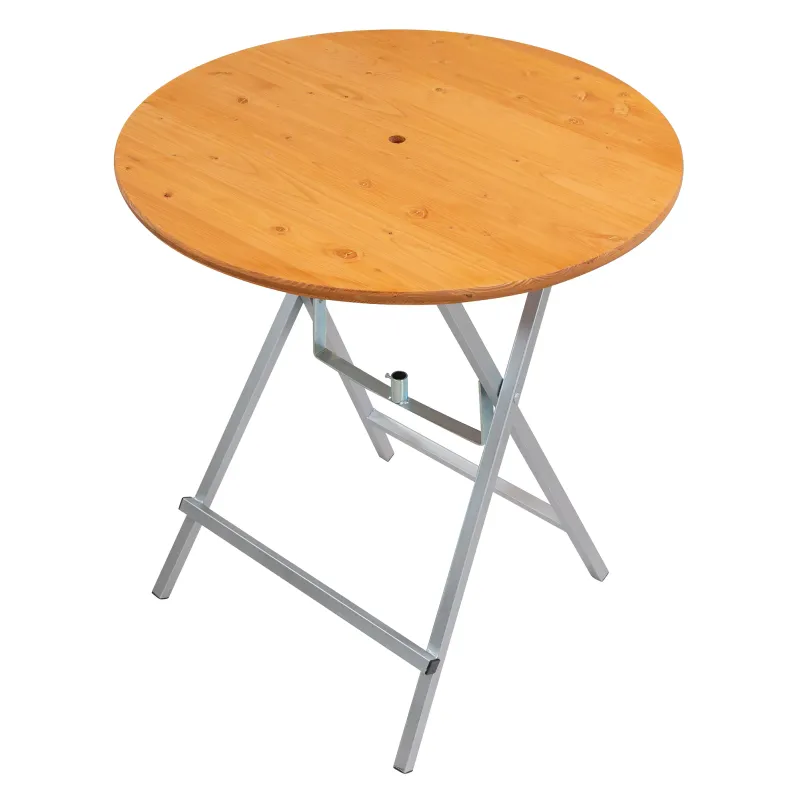 Stehtisch 100 cm Douglasie mit Schirmhalterung