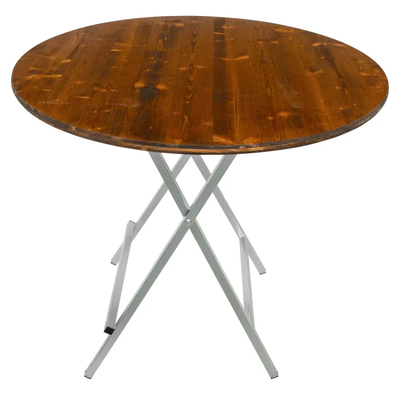 Stehtisch 120 cm rund Fichte