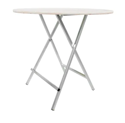 Stehtisch 120 cm rund weiß