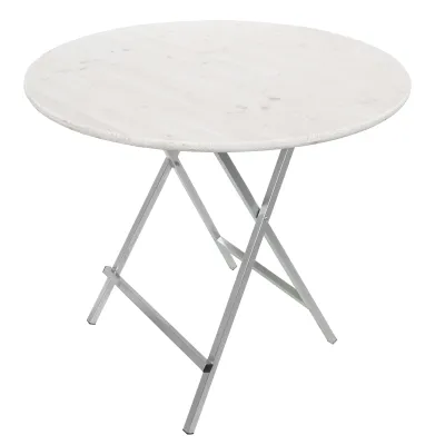 Stehtisch 120 cm rund weiß