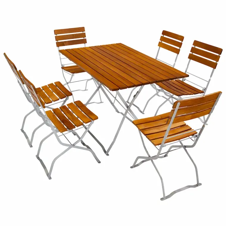 Biergartenmöbel Set 120 x 75 cm Stuhl 01bg