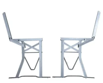 Bierbankgestell mit Lehne bis 43cm