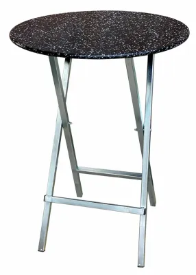 Stehtisch mit Polyethylenplatte dunkel