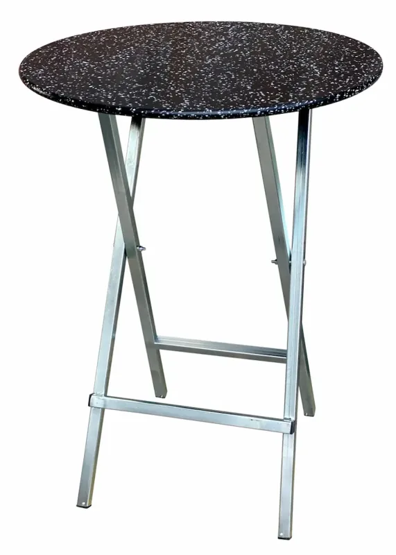 Stehtisch mit Polyethylenplatte dunkel