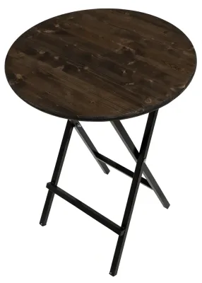 Stehtisch Fichte im Farbton Ebenholz