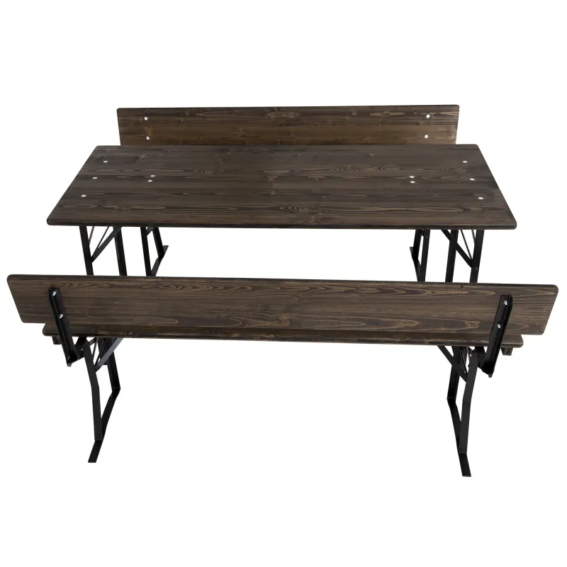 Festzeltgarnitur 164 cm für 6 Personen