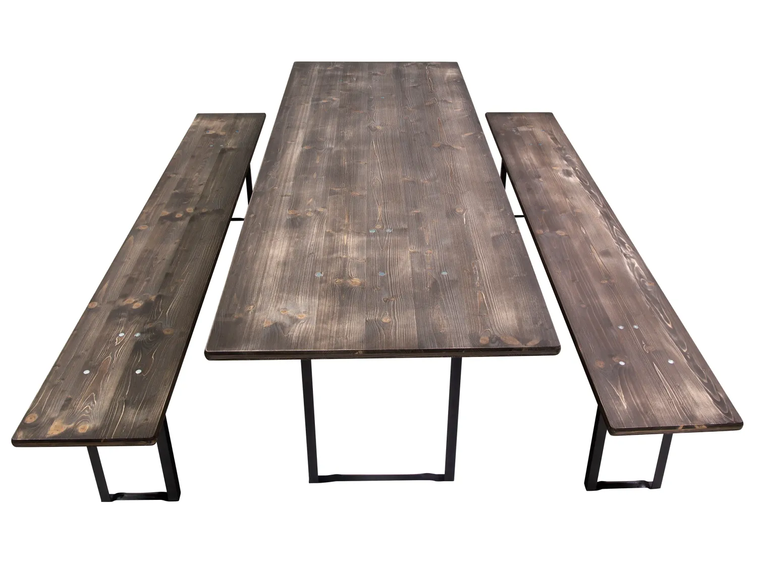 Bierzeltgarnitur in Altholzoptik