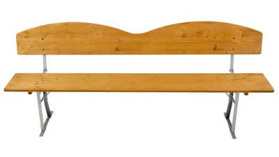 Bierzeltgarnitur mit geschweifter Rückenlehne