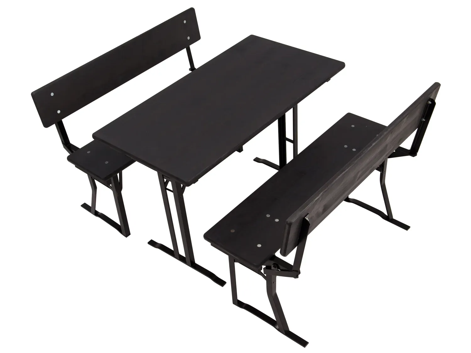 Kleine Bierzeltgarnitur in Anthrazit