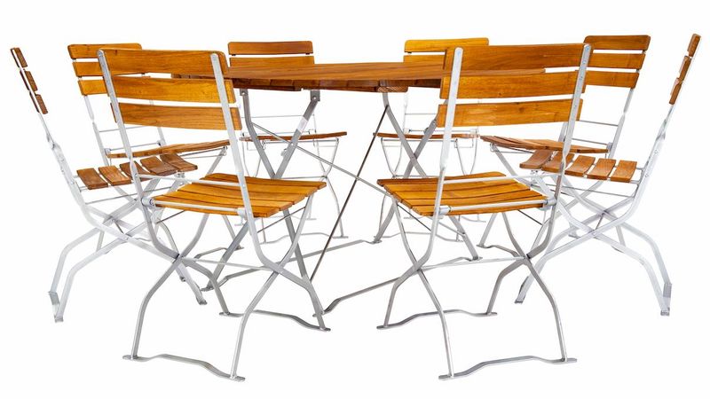 Biergartenmöbel Set 130 cm Rundtisch
