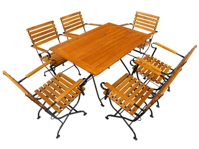 Terrassenmöbel Set 120x80 cm