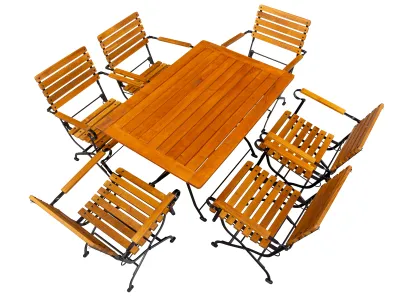 Terrassenmöbel Set 120x80 cm