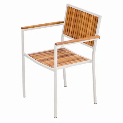 Stapelsessel mit Armlehne