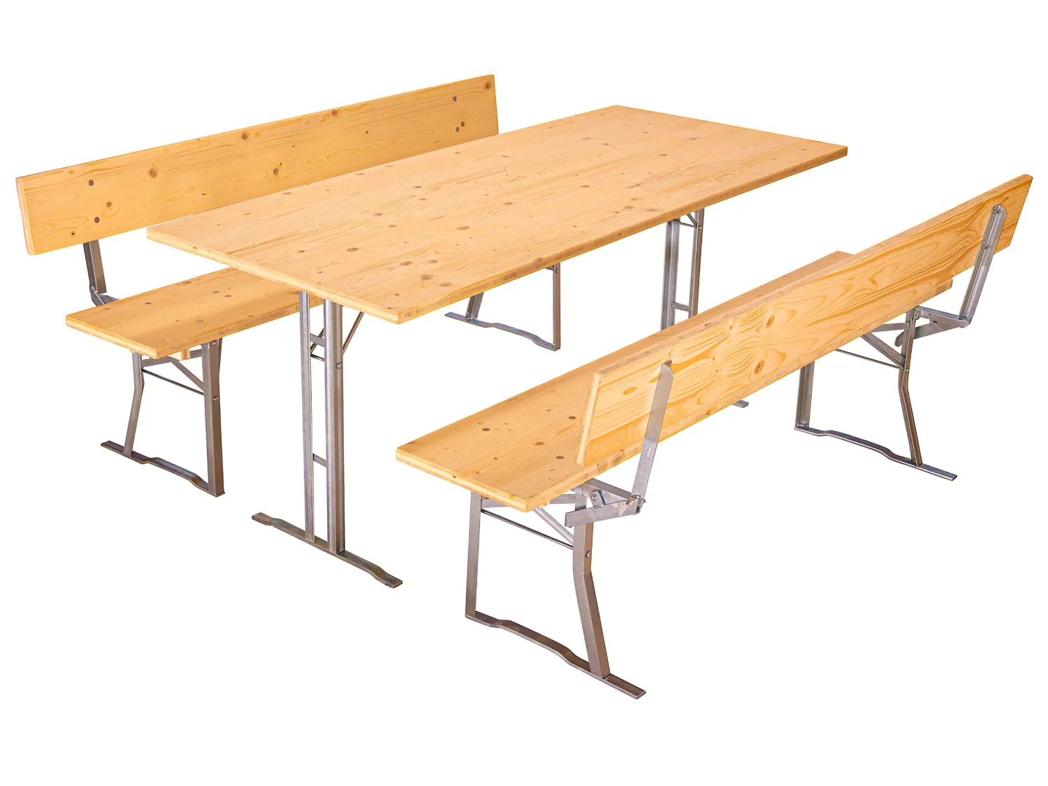 Bierzeltgarnitur 180 cm mit Rückenlehne