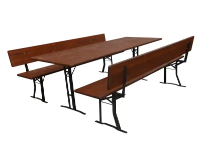 Bierzeltgarnitur Douglasie dunkel