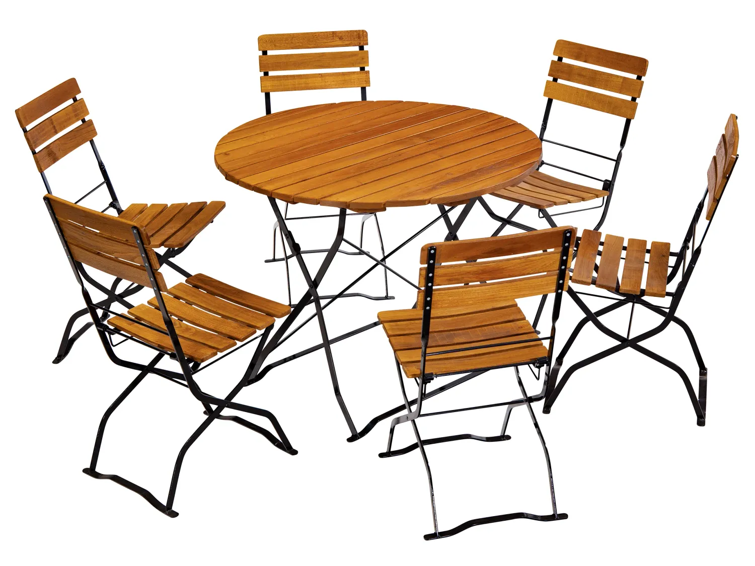 Biergartenmöbel Set 100 cm Rundtisch