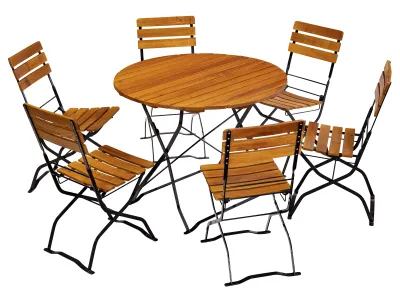 Biergartenmöbel Set 100 cm Rundtisch
