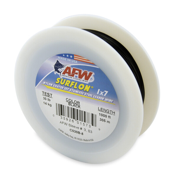 Afw 30&#39; Black Coated Leader Wire