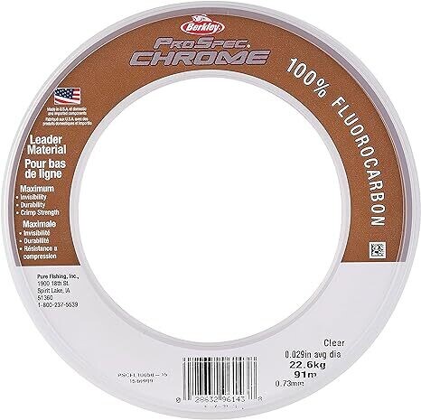 Berkley ProSpec Chrome Fluorocarbon Leader 25 Yards