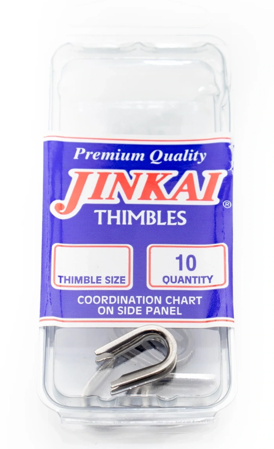 Jinkai SS Thimble Md 10pk Steel