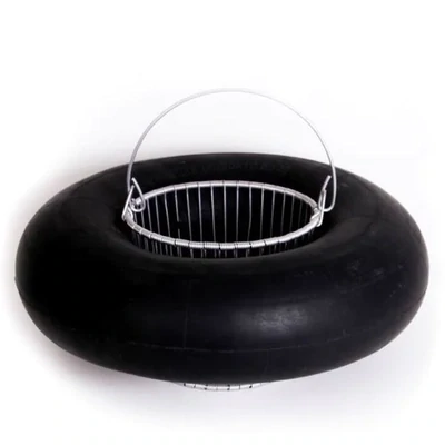 Kb White Rubber Black Tire Tube Basket Float