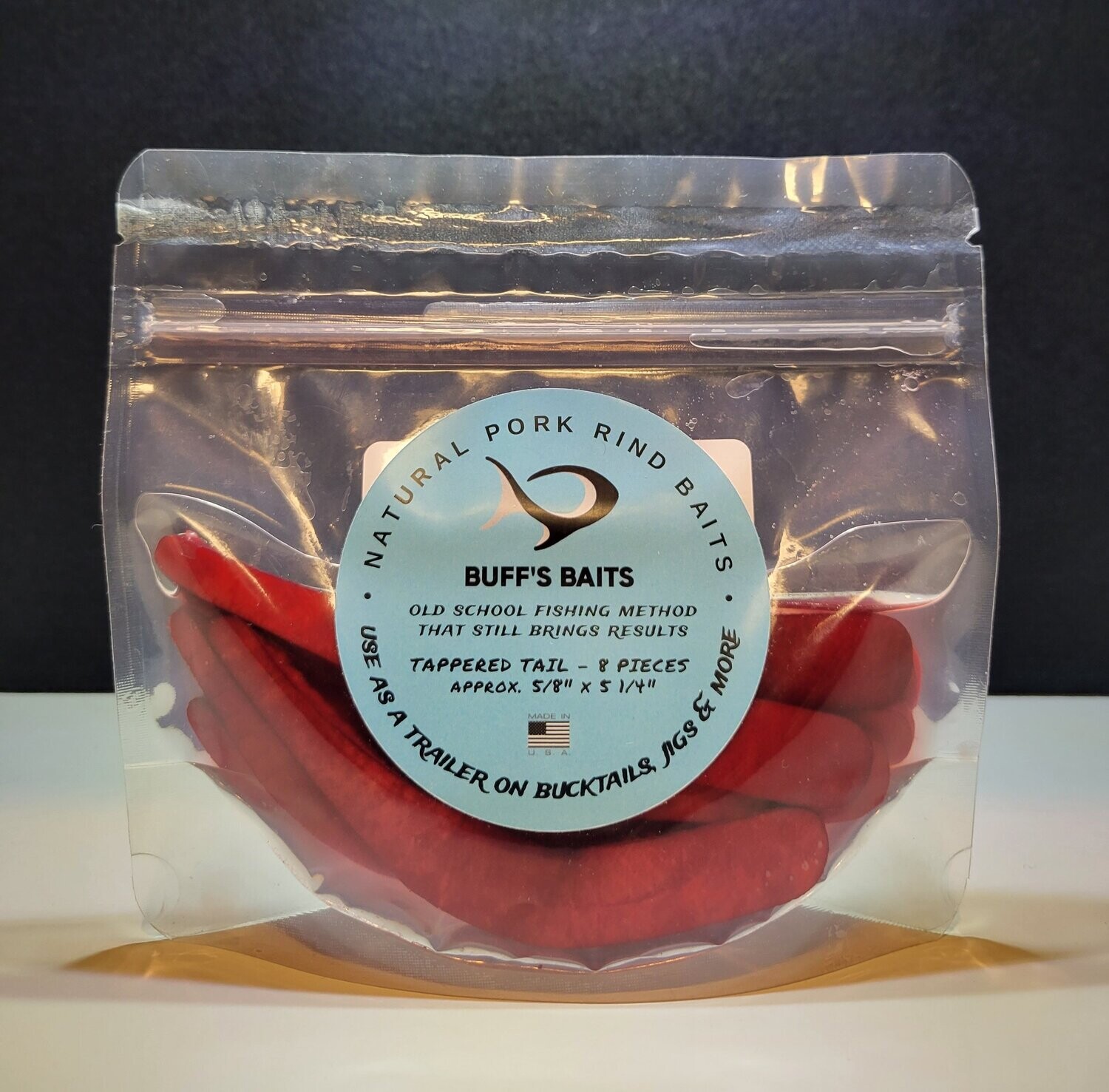 Buffs Baits Large Split Tail Red