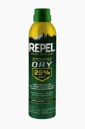 Repel Dry Aerosol Mosquito Repellant 4oz