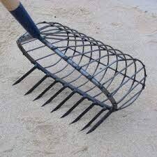 Ribb 9 Tooth Rec Rake Steel