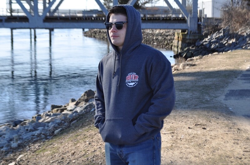 Red Top Hoodie Dark Heather