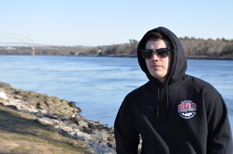 Red Top Hoodie Black