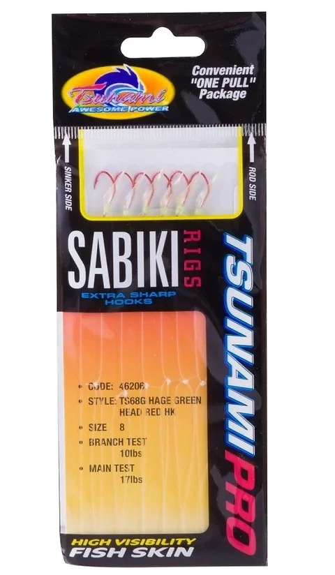 Tsunami Sabiki HD Iridescent Green