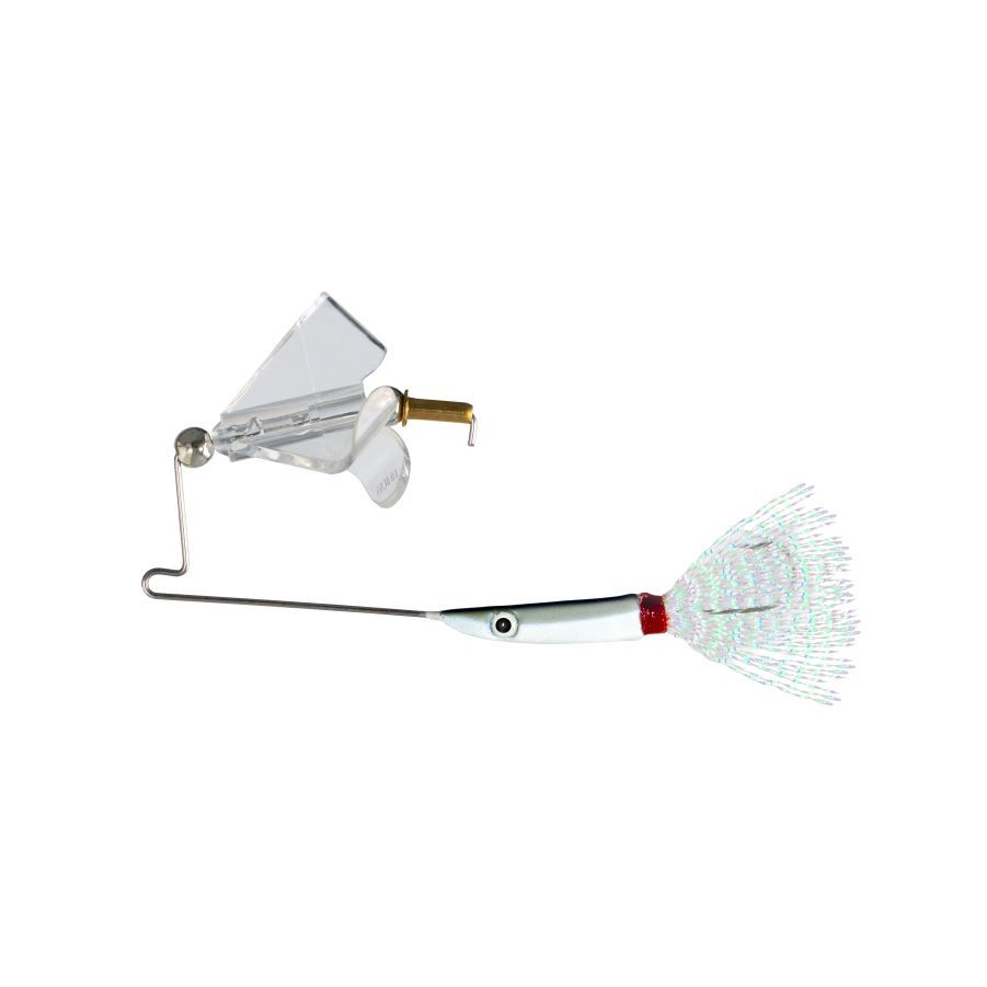 Dynamic Mini Buzz Bait 3&quot; 3/16oz Surface, Color: White