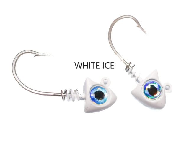 Joe Baggs White Twisted Jigheads 2 Pack