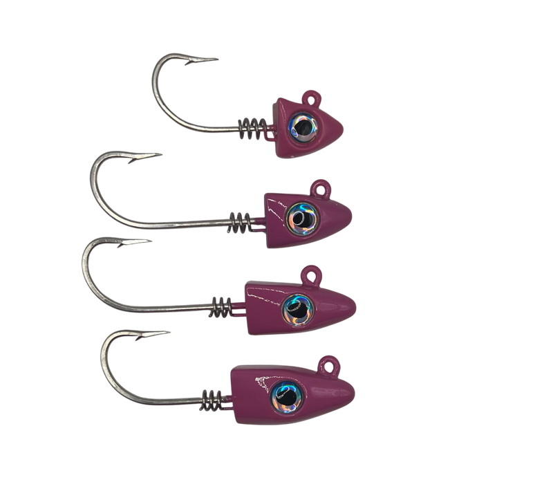 Joe Baggs Pink Twisted Jigheads 2 Pack