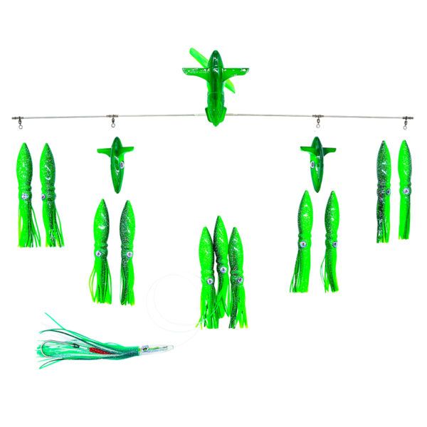 Chatter Lures 36&quot; Wingman Side Tracker, Color: Green Mackerel