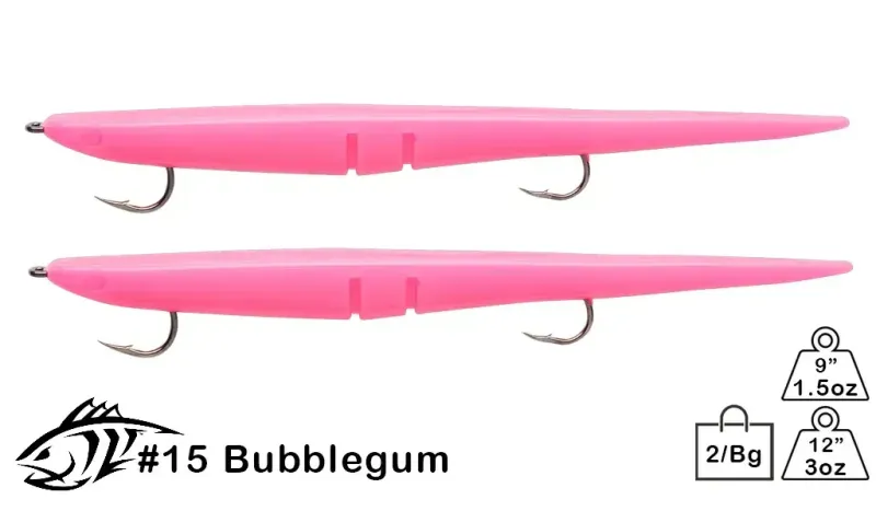 Sluggo 12" Tandem Rigged 2PK