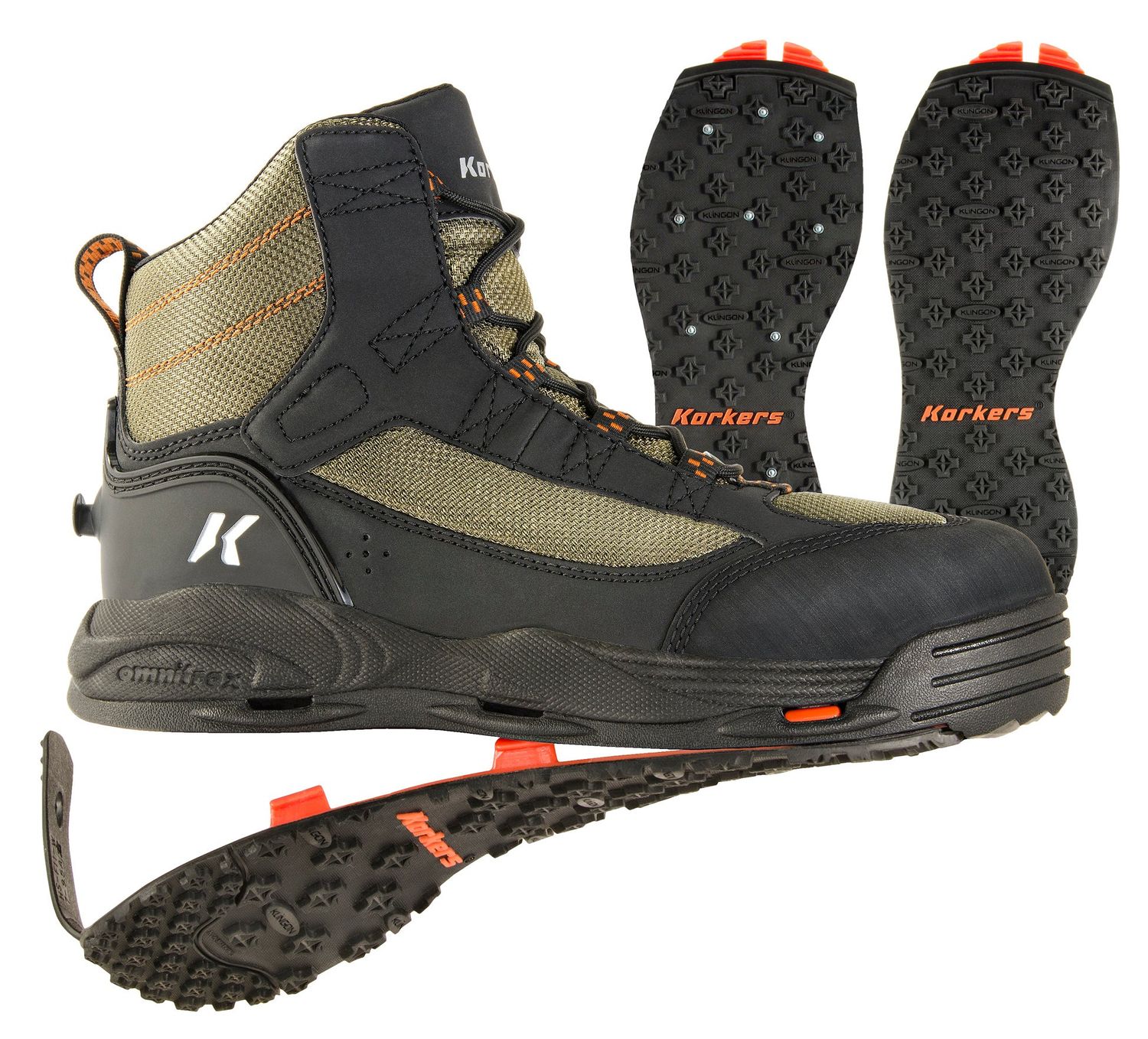Korkers Greenback Boot Studded Kling-On