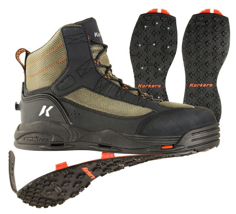 Korkers Greenback Boot Studded Kling-On