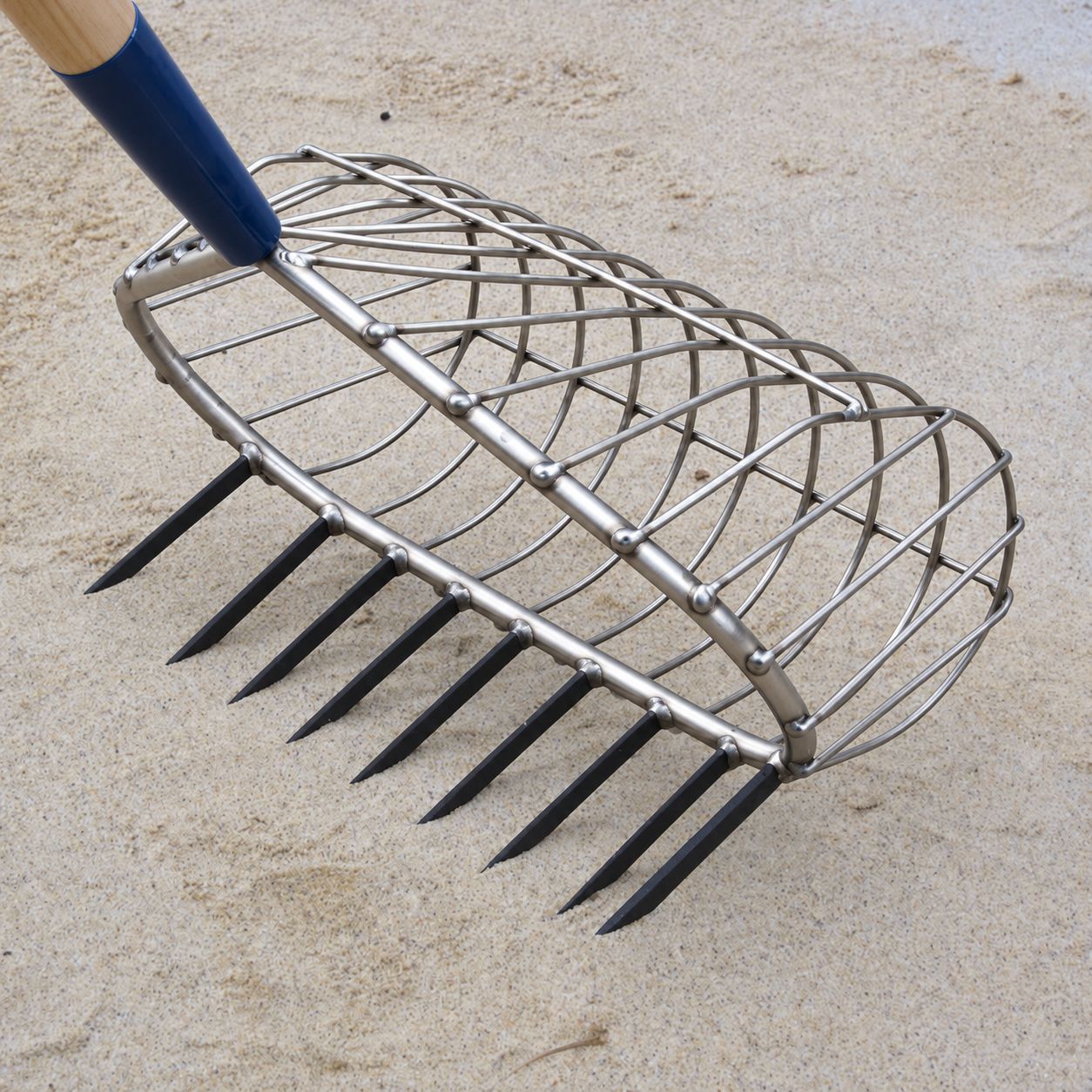 Ribb 9 Tooth Recreational Rake Stainless Steel